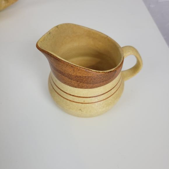 Kitchen Set One Size Brown Natural Terracotta Earthen Teapot, Creamer, Sugar - Picture 5 of 12